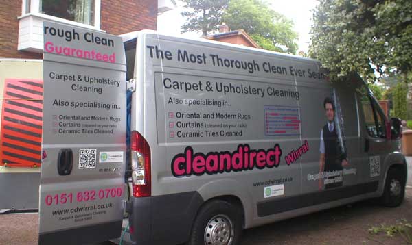 Carpet Cleaning Van in Neston